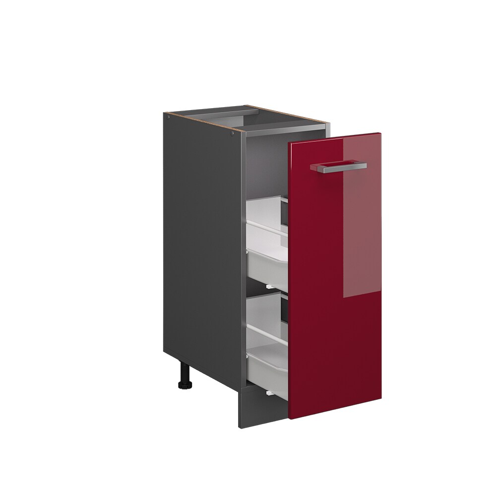 Vicco Apothekerunterschrank Küchenschrank Küchenzeile R-Line 30 cm Anthrazit Bordeaux