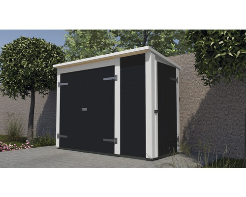 Weka Multibox 367 tuinkast inclusief stellingsysteem, 205x84x152 cm, antraciet