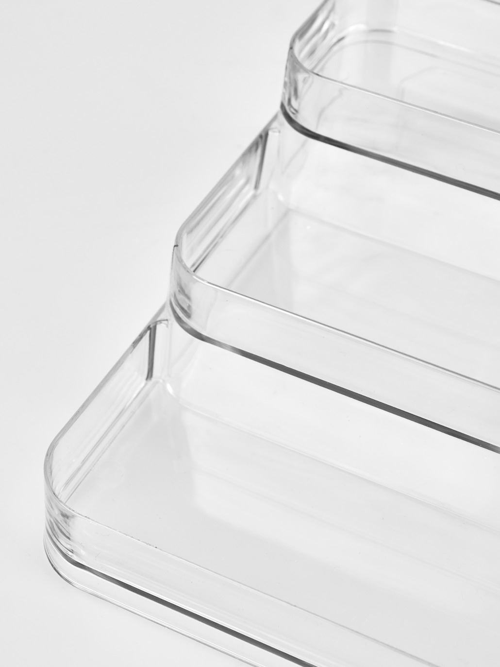 Oppbevaringsstativ transparent - 24,3x26,6x10,3 cm
