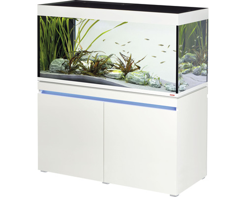 EHEIM incpiria 430 duo aquariumcombinatie met LED-verlichting en verlichte alpenkast