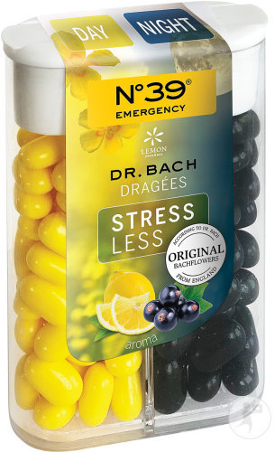 Fleurs de Bach N°39 Emergency Stress Less Jour Et Nuit Dragées 46g