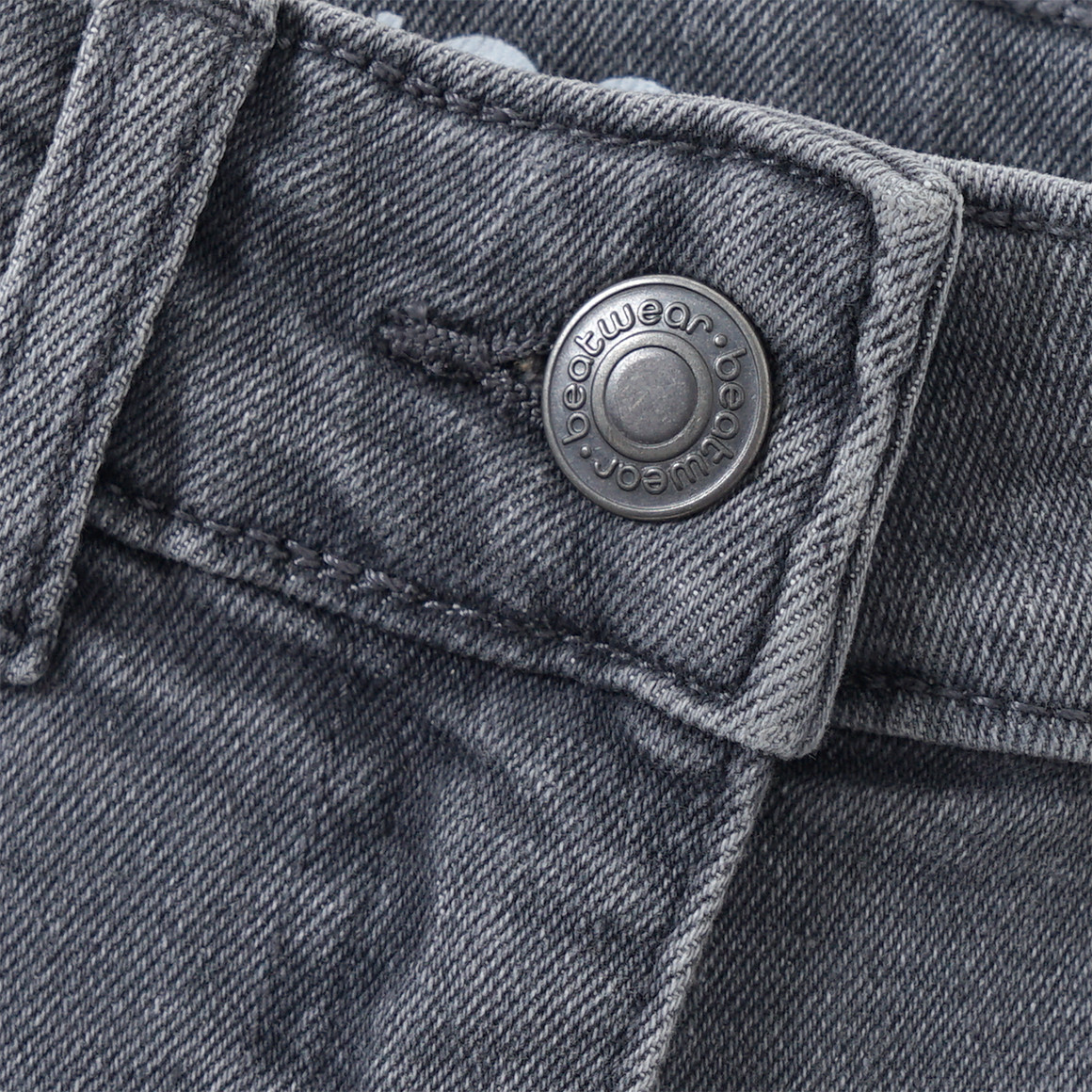 Beatwear Mädchen Skinny-Jeans mit verstellbarem Bund grau