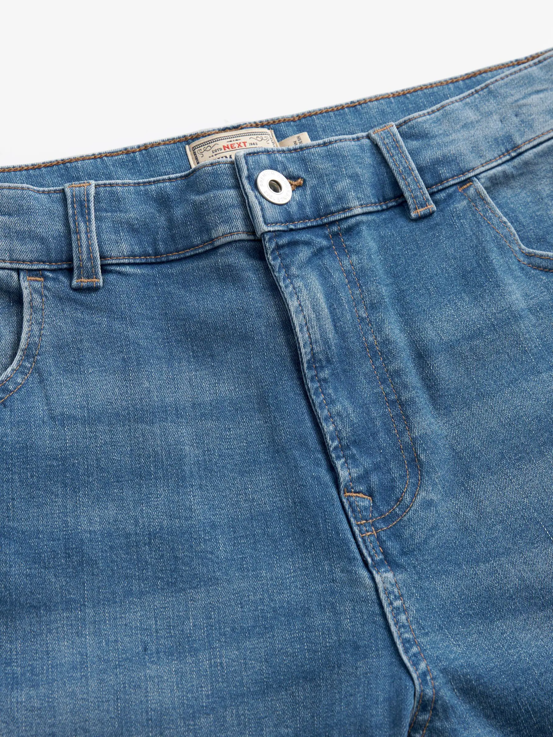 Lichtblauw - Enkele - Slim fit klassieke stretchy jeans