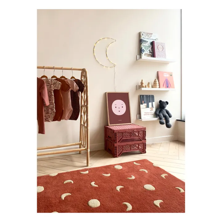 Maison Deux Tapis Lunes en laine | Bordeaux