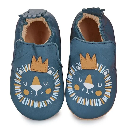 Chaussons My Blublu lion   Denim        de               Easy Peasy
