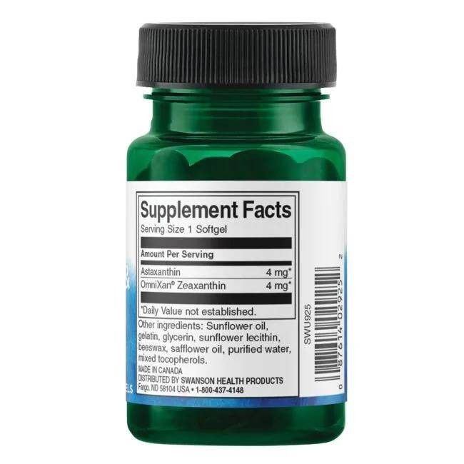 Swanson Astaxanthin & Zeaxanthin