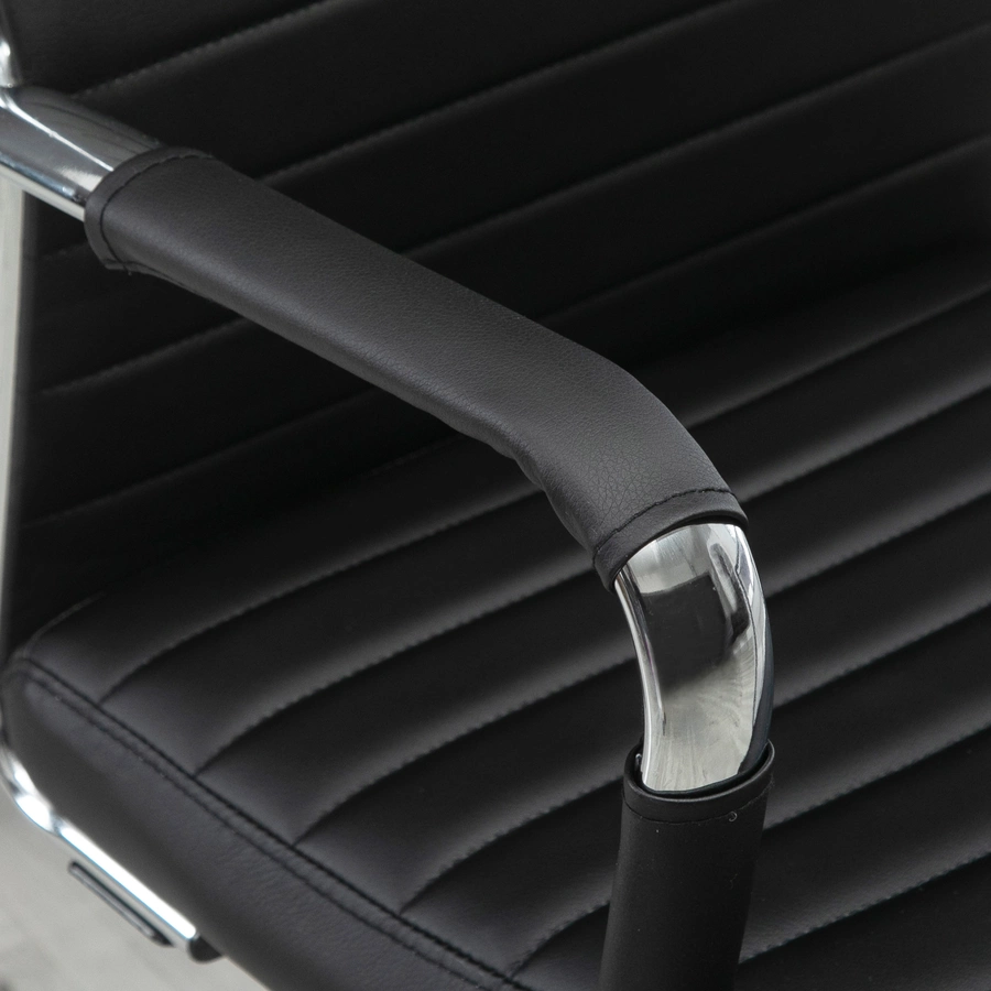 Vinsetto Bürostuhl mit Wippfunktion schwarz