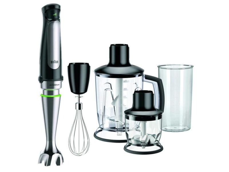 Braun Stabmixer MultiQuick 7  MQ7045X Silber/Schwarz Stabmixer-Set