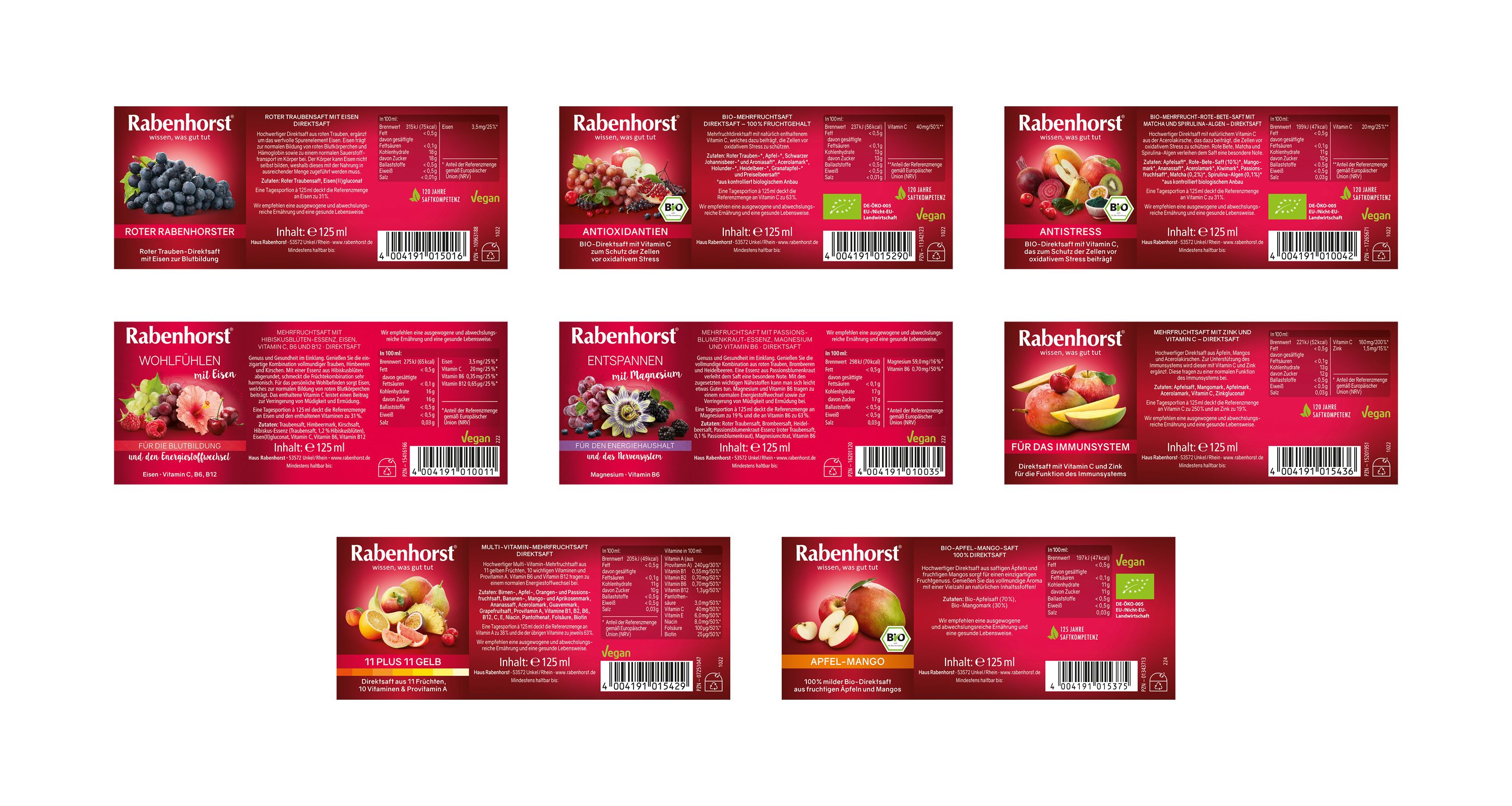 Rabenhorst Probierpaket Mini, 8 Sorten à 3 Flaschen
