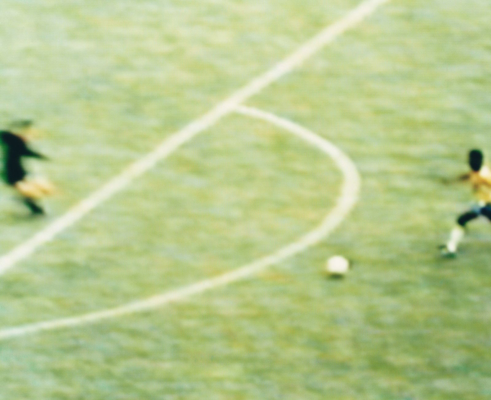 Pele and Ladislao Masurkiewicz Brazil v Uruguay, 3-1 (Semi-final) 17.06.1970, Estadio Jalisco, Guadalajara, Mexico by Robert Davies - Limited Edition. Edition of: 75. Signed.