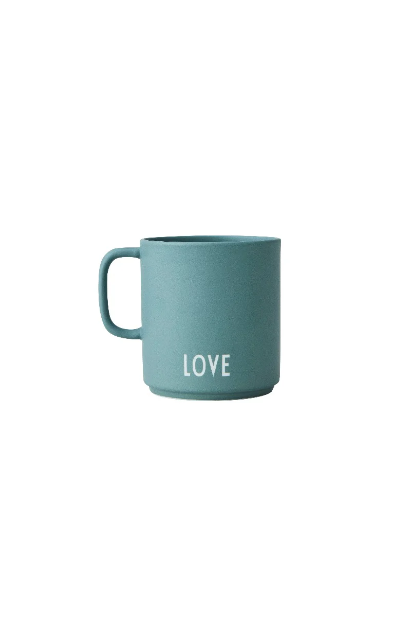 Design Letters  Favourite, kop - Dusty Green, H: 8,5 cm. D: 8 cm