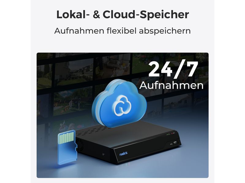 Reolink Netzwerkkamera E330 Weiss Kompakte & Smarte Indoor Kamera mit Schwenk & Neige