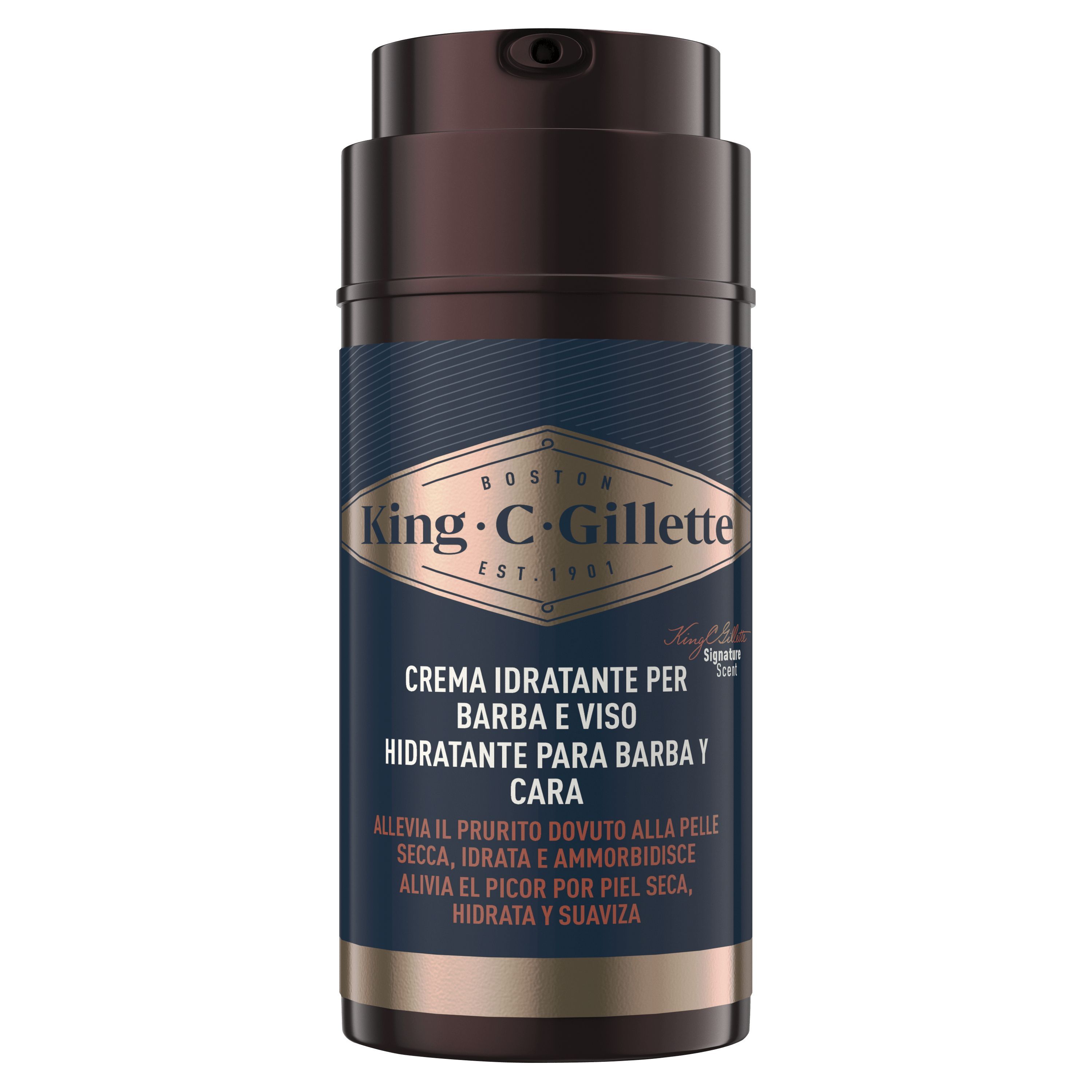 Gillette King C. Crema Hidratante para Cara y Barba Cremas hidratantes faciales