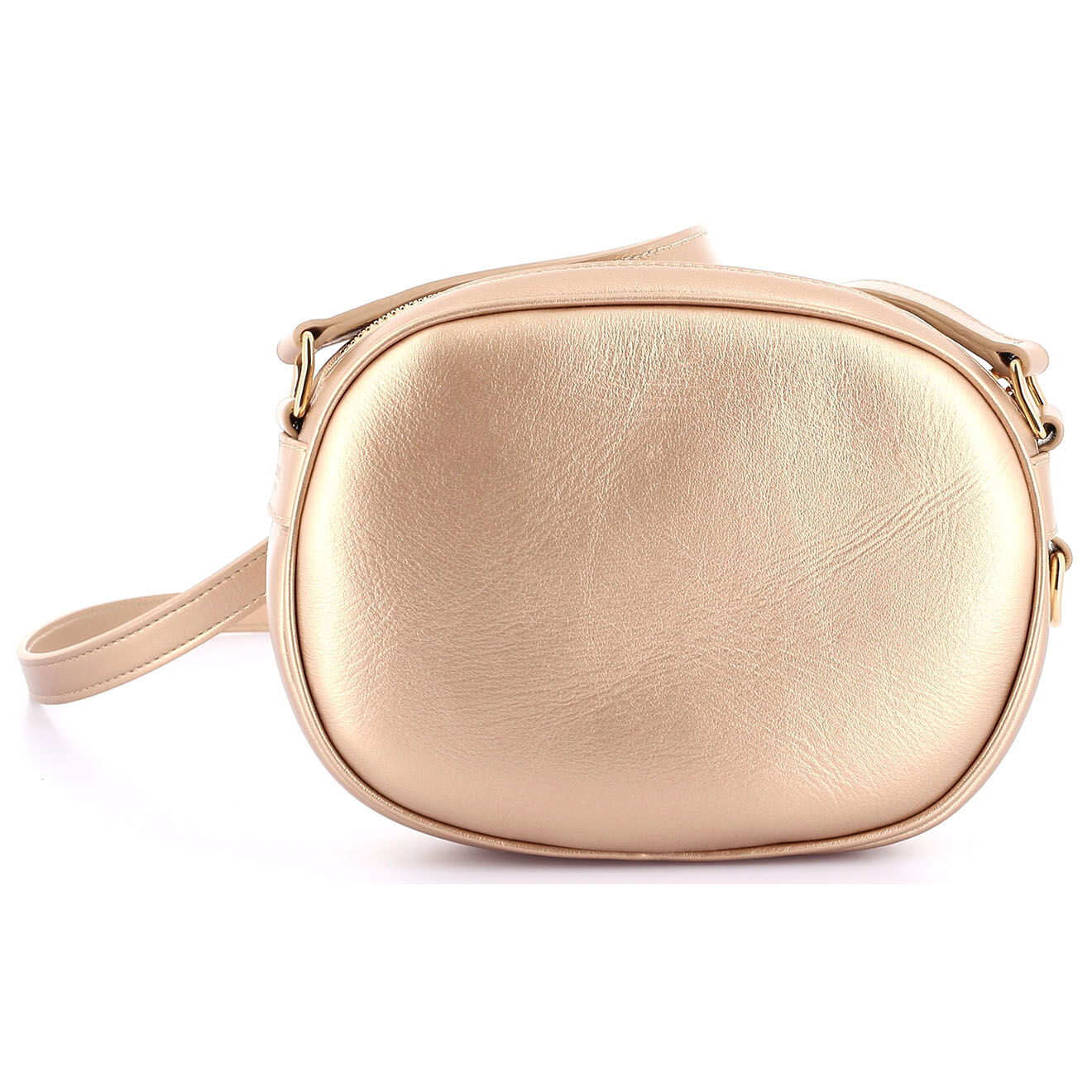 Celine Sac bandoulière en Cuir Petit Celine doré - Parfait état - Longueur 17 cm