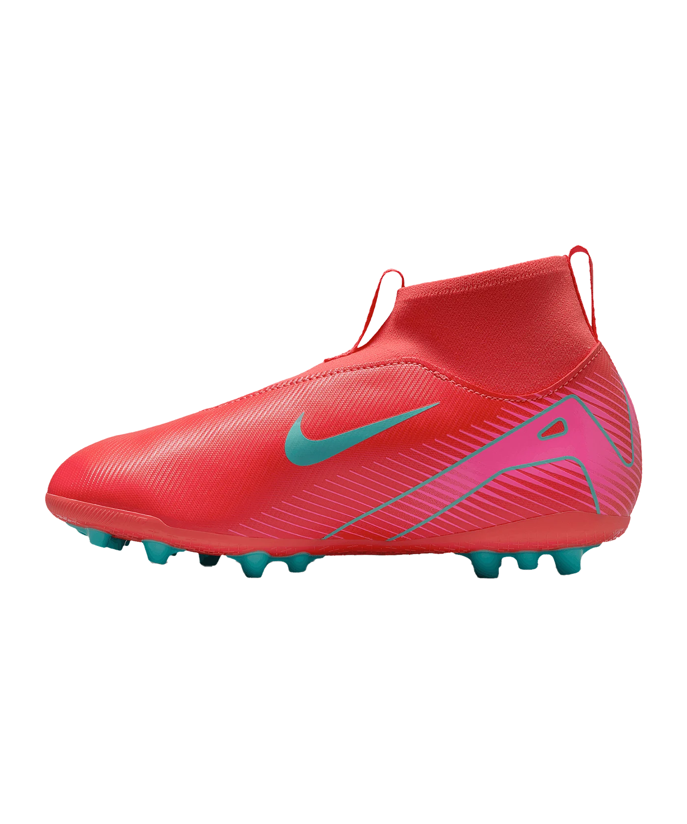 Nike Jr Air Zoom Mercurial Superfly X Academy AG Mad Energy Kids Rot F800