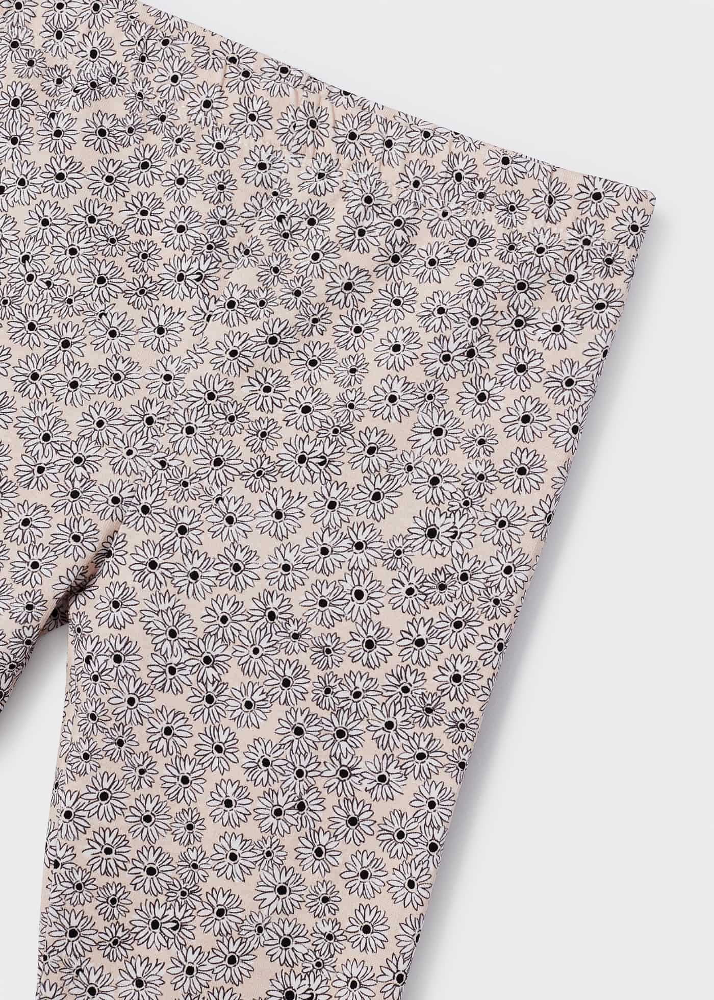 Conjunto de duas peças com leggings de algodão sustentável para meninas