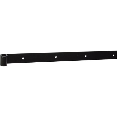 Penture bout droit - D16 - L : 800 mm - 40 x 5 mm - noir