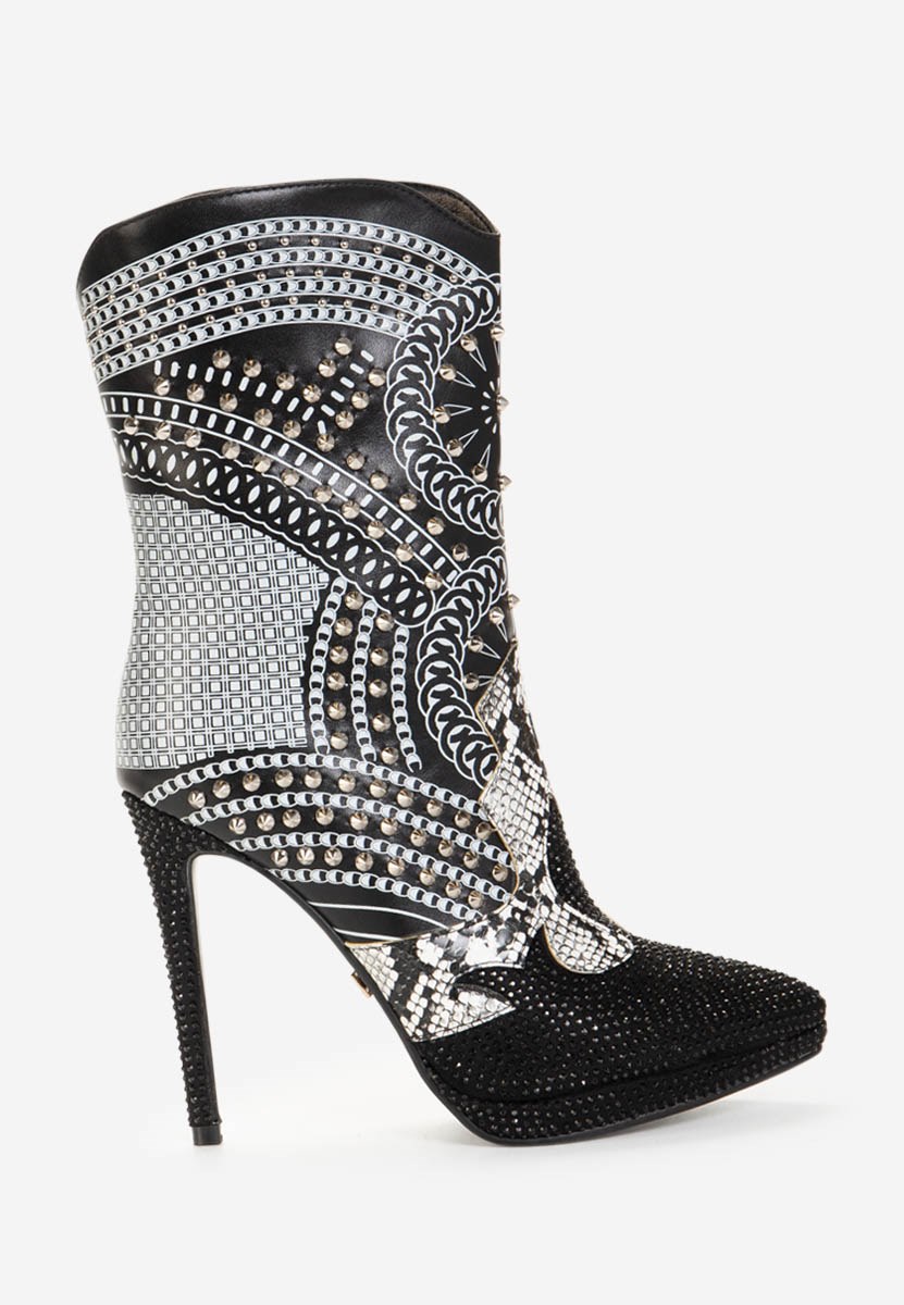Bottines stiletto noires Destiny