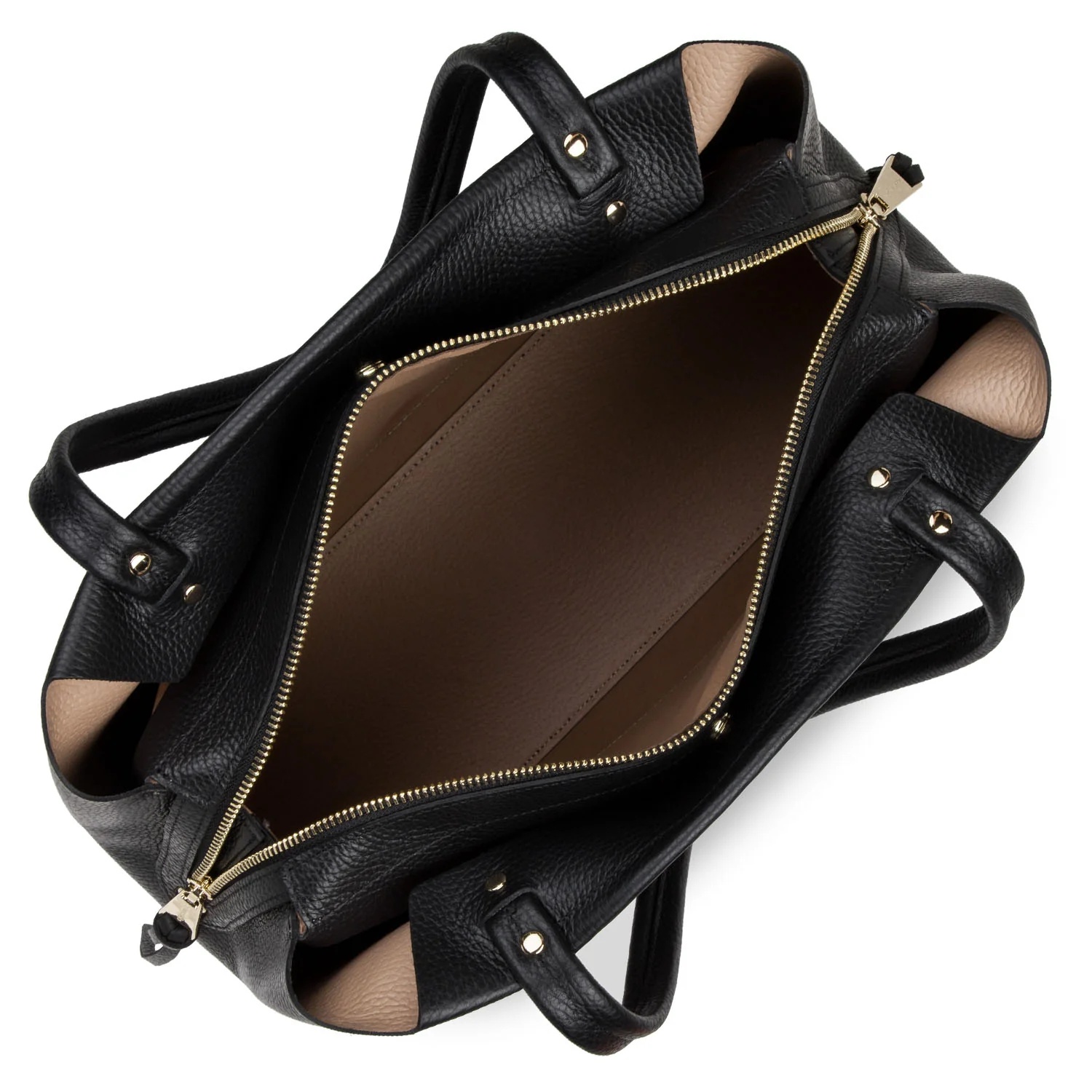 Foulonné Double-Grand sac cabas épaule