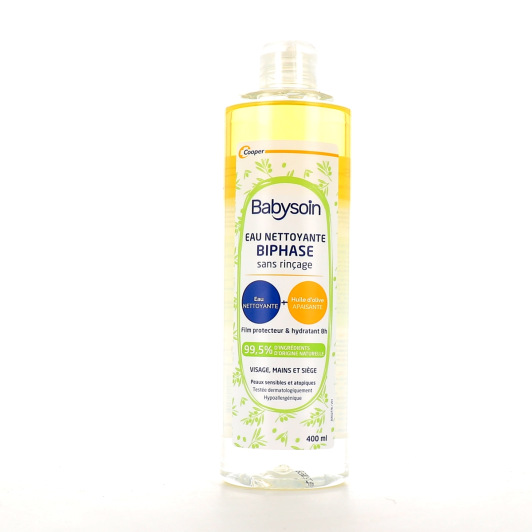 Eau nettoyante biphase sans rinçage pour bébé Cooper Babysoin