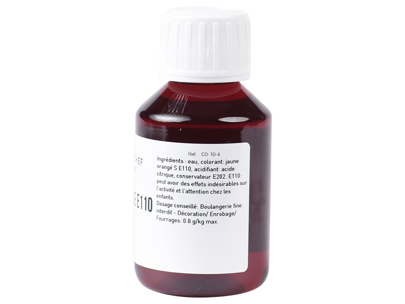 Colorant alimentaire liquide - orange E110 - 1 litre - Meilleur du Chef