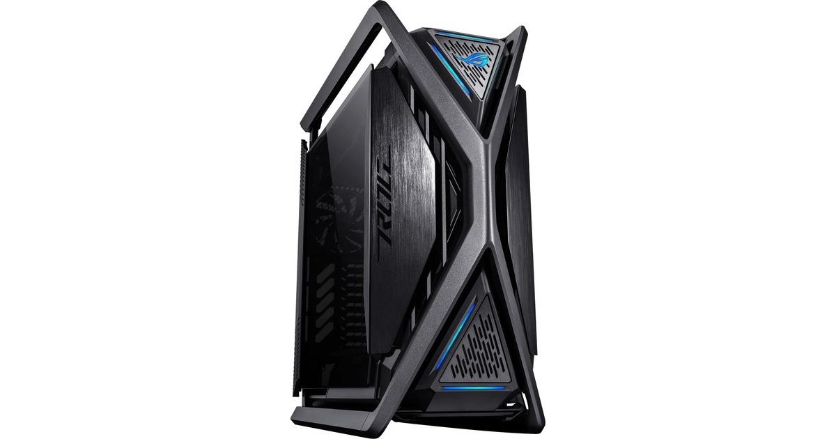 ASUSROG Hyperion GR701 BTF Edition big tower behuizing  (Zwart | 4x USB-A | 2x USB-C | RGB | Tempered Glass)