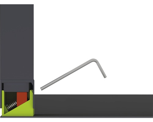 Insectenhor home protect dubbele schuifdeur aluminium zonder boren antraciet 230x240 cm