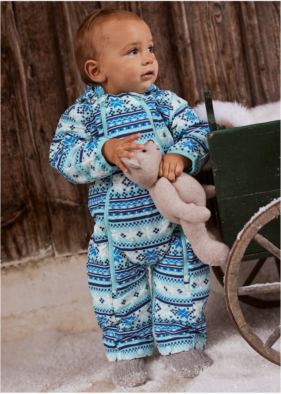 Combinaison d'hiver et nid d'ange bébé 2en1