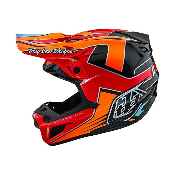 Troy Lee Designs - Casque SE5 Composite Efix Rouge / Orange / Noir