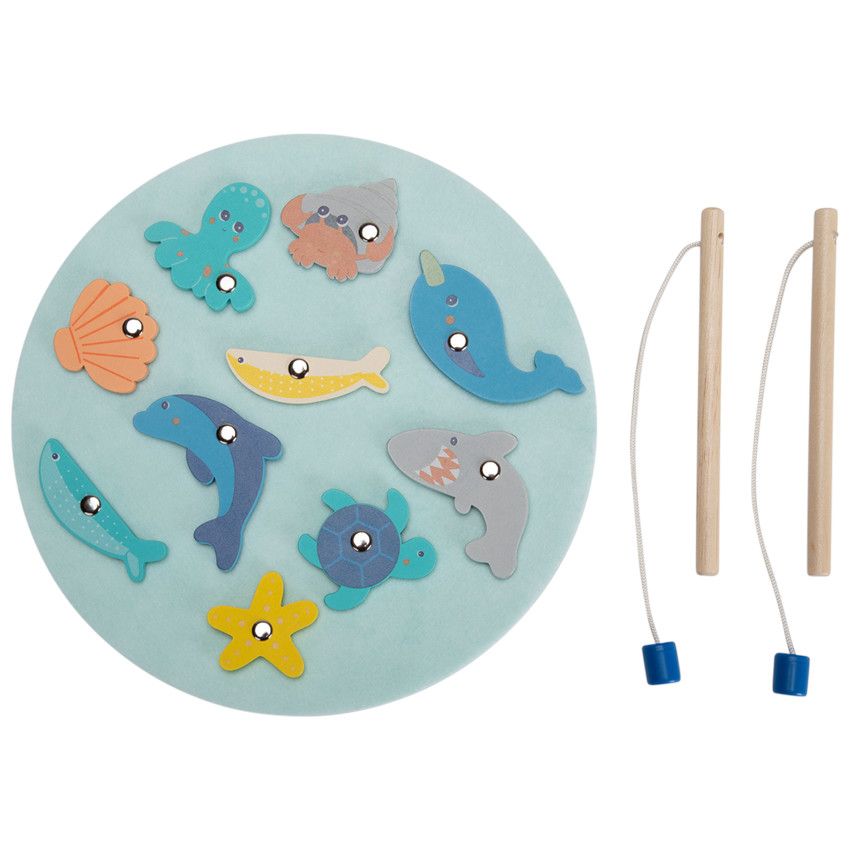 Jeu de pêche à la ligne aimanté - Ecru