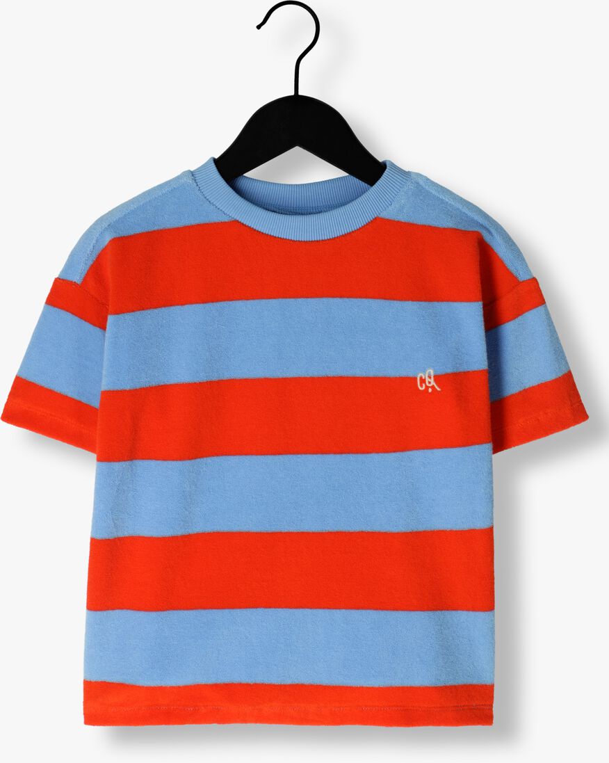 CARLIJNQ rode carlijnq korte broek striped red/blue - t-shirt oversized