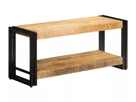 Meuble TV 90 x 30 x 40 cm Bois de manguier massif