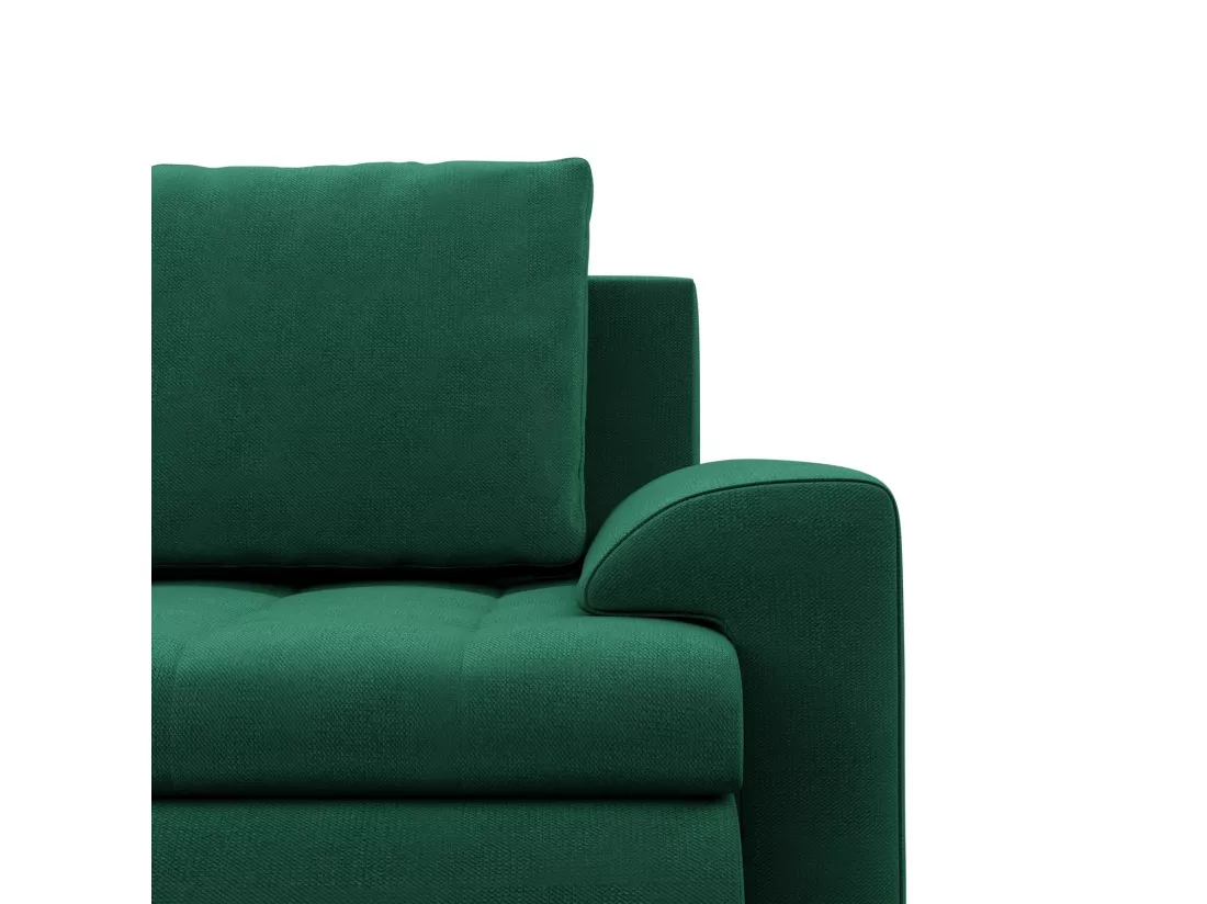 Canapé d'angle en U avec fonction sommeil, 2 méridiennes, Bleu foncé