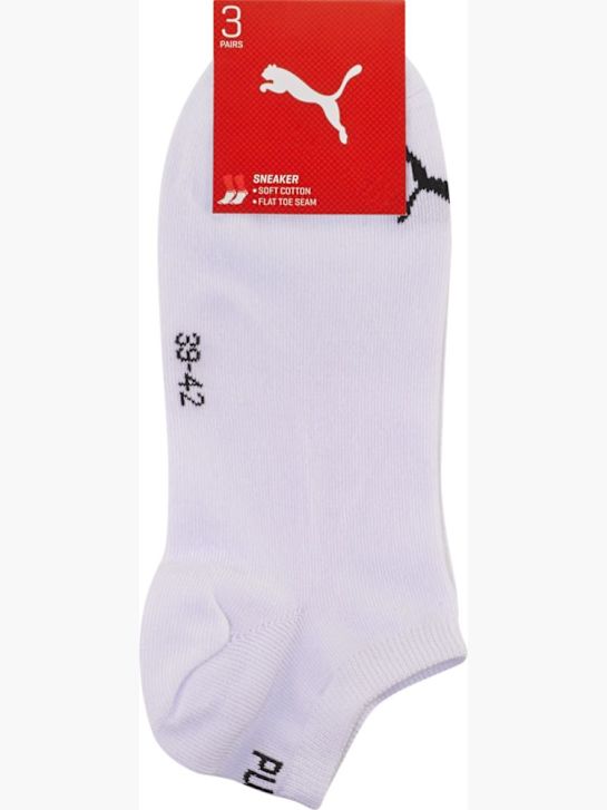 PUMA 3 Pack Socken Weiss