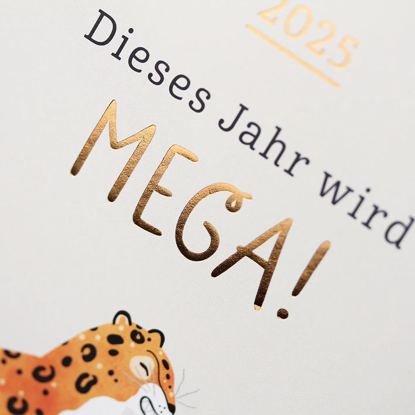 Postkarten Kalender, 2025, Dieses Jahr wird Mega