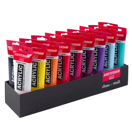 Amsterdam Standard Series Acrylfarbe Vorteilspackung | 18 x 120 ml