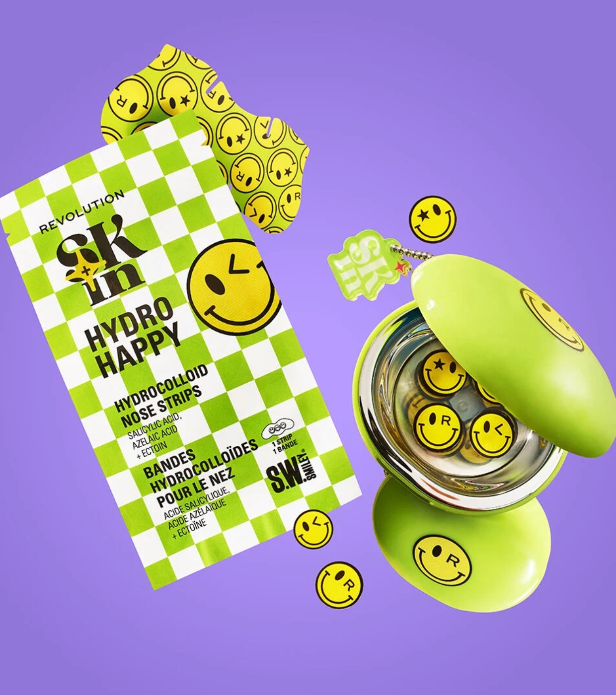 Revolution Skin - *S.W.Smiley* - Tiras para o nariz Hydro Happy Hydrocolloid