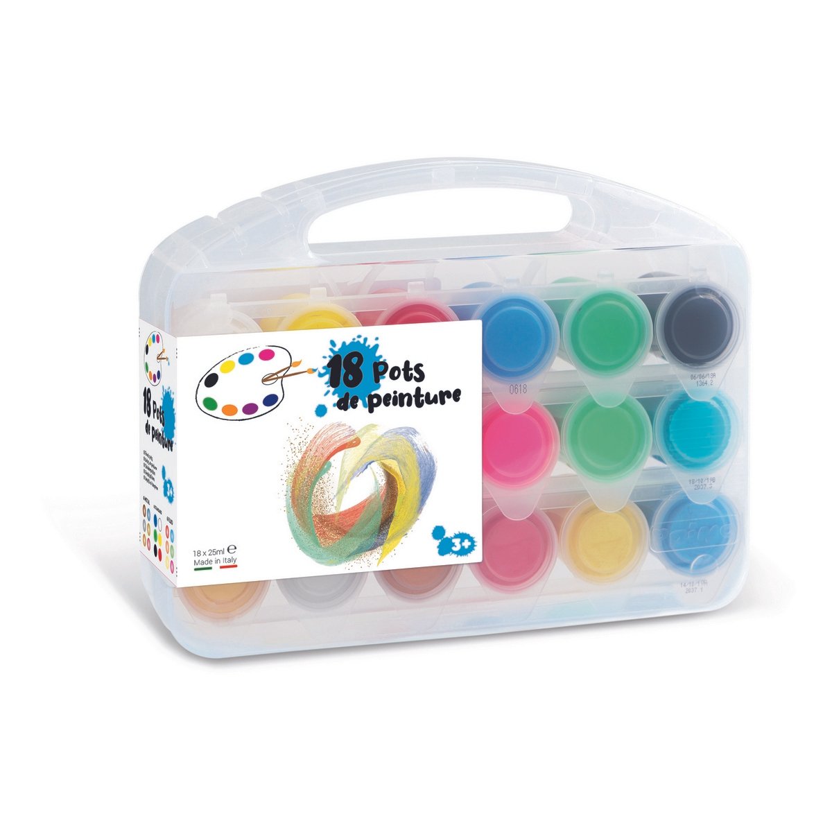 18 pots de peinture