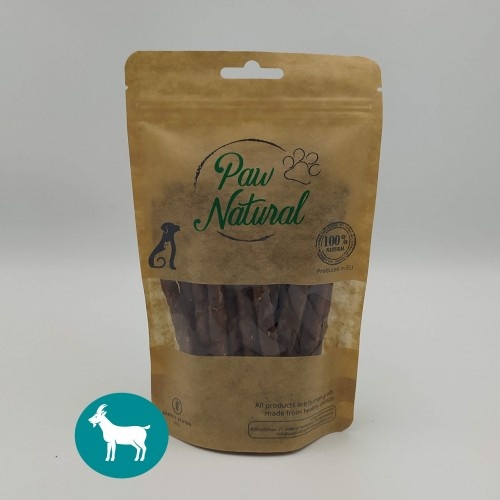 Palitos de sabor natural de cabra Paw para cães