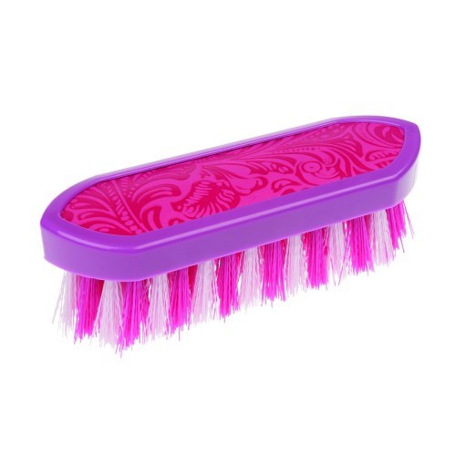 Escova de couro para cavalos Roma Dandy, rosa