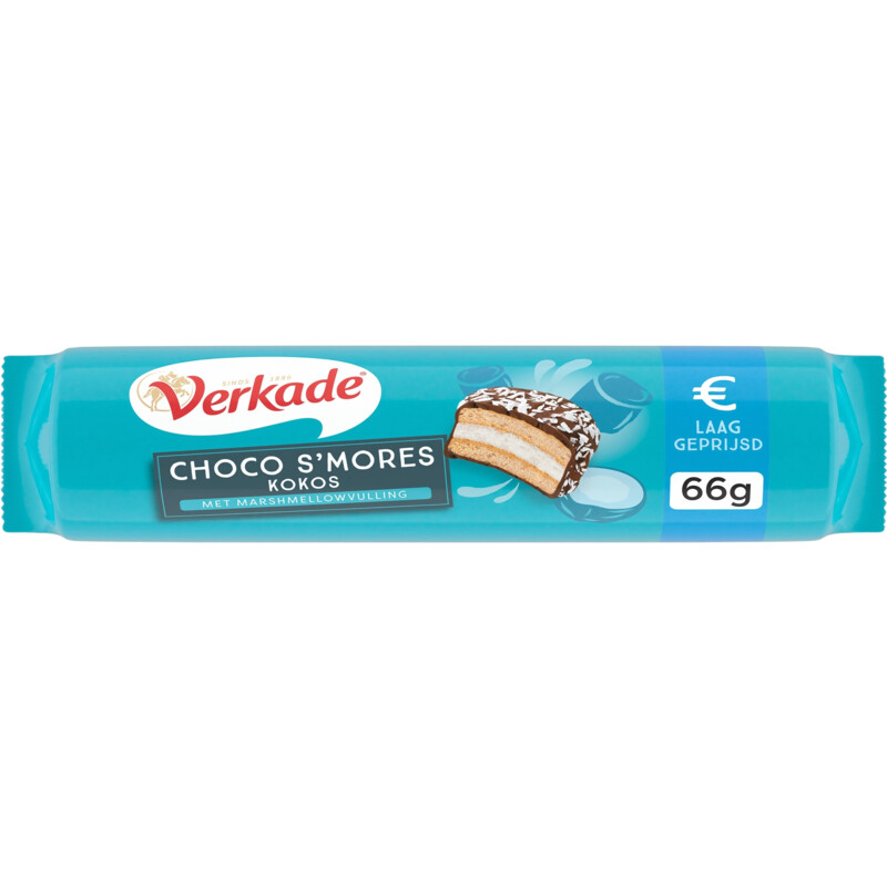 Verkade Choco s'mores kokos marshmallow