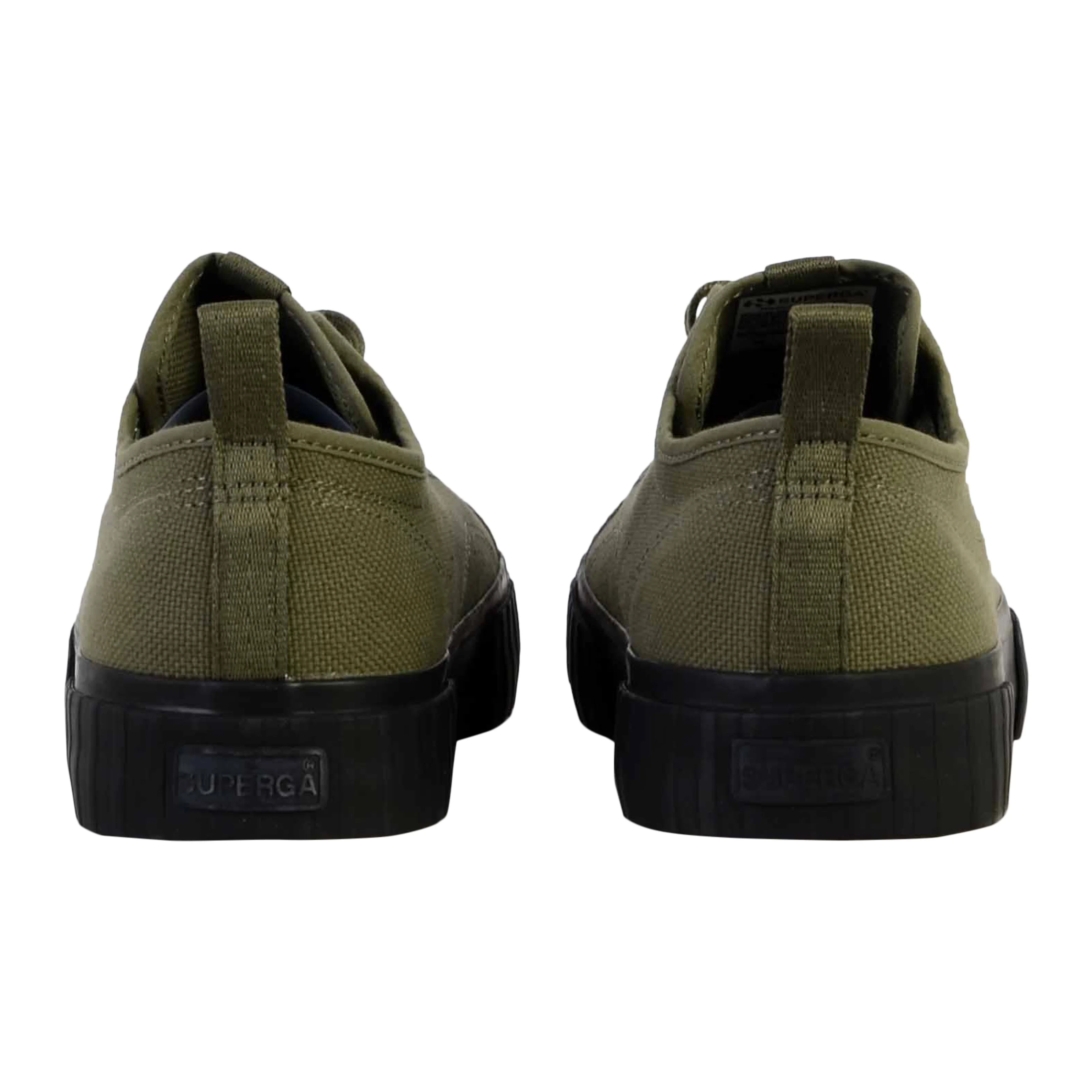 Basket à lacet superga stripe webbing | Vert