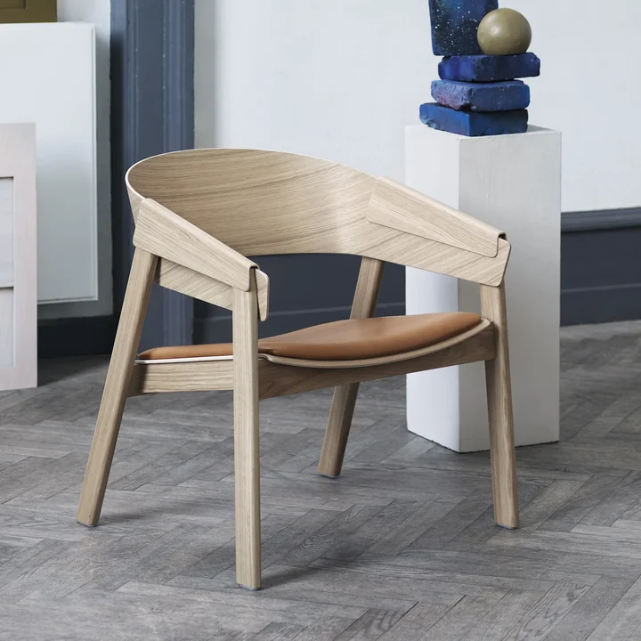 Muuto - Cover Lounge Chair, dunkelbraun