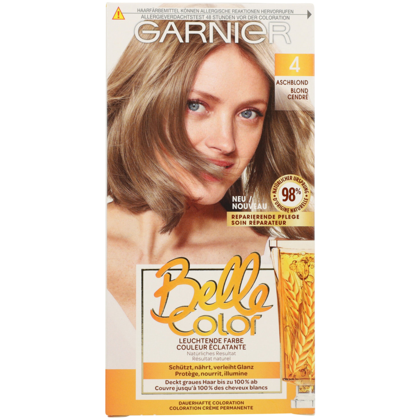 Belle Color Haarfärbung 4 Aschblond