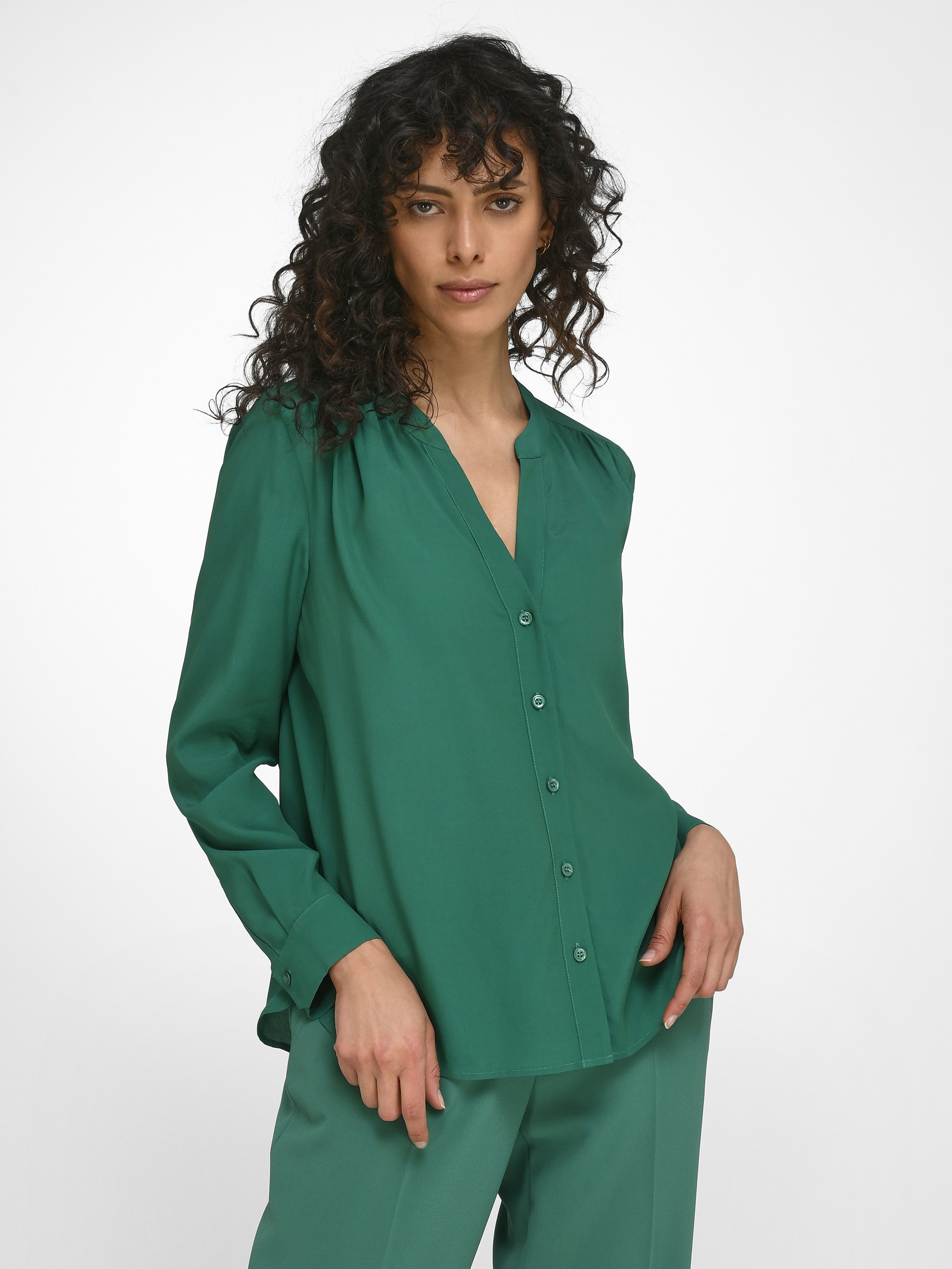 Bluse mit Rundhals-Ausschnitt