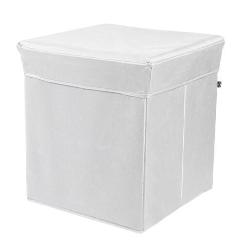 Stor' It - Sitz- und Aufbewahrungsboxen aus Canvas, Weiss