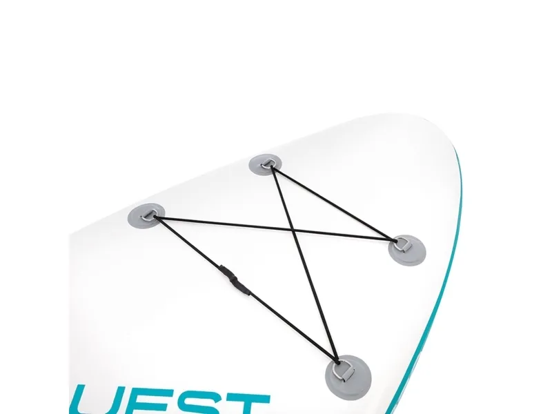 Intex Aqua Quest 320, Stående padelboard (SUP), Flad, Flad, Blå, Lyse Blå, Hvid, EVA (ethylenvinylacetat), Polyvinylchlorid (PVC), Aluminium