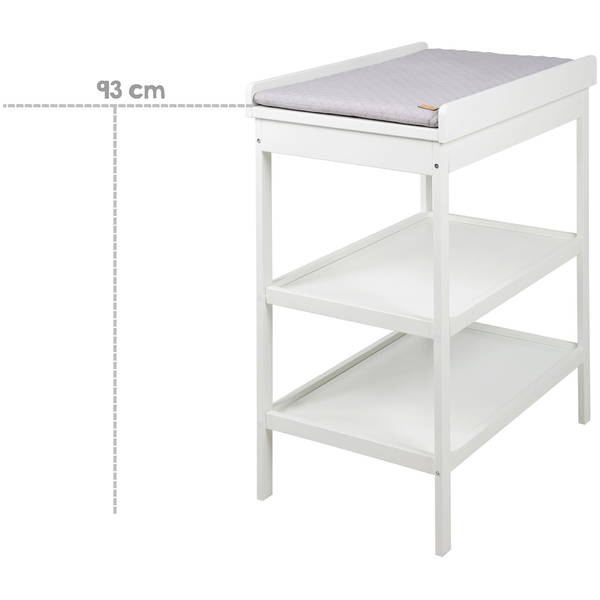 robaroba   Wickelregal mit Wickelauflage weiss