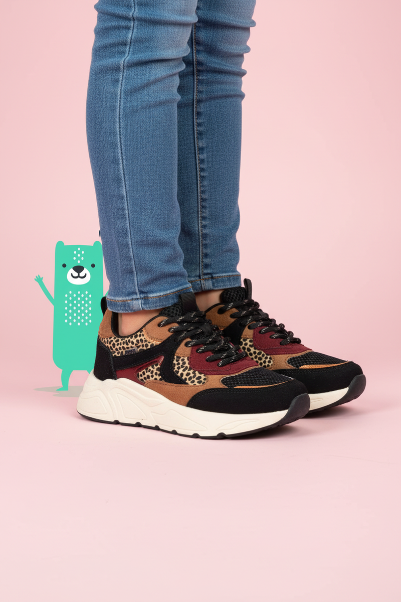 POSH by Poelman Sneakers Bruin Meisjes