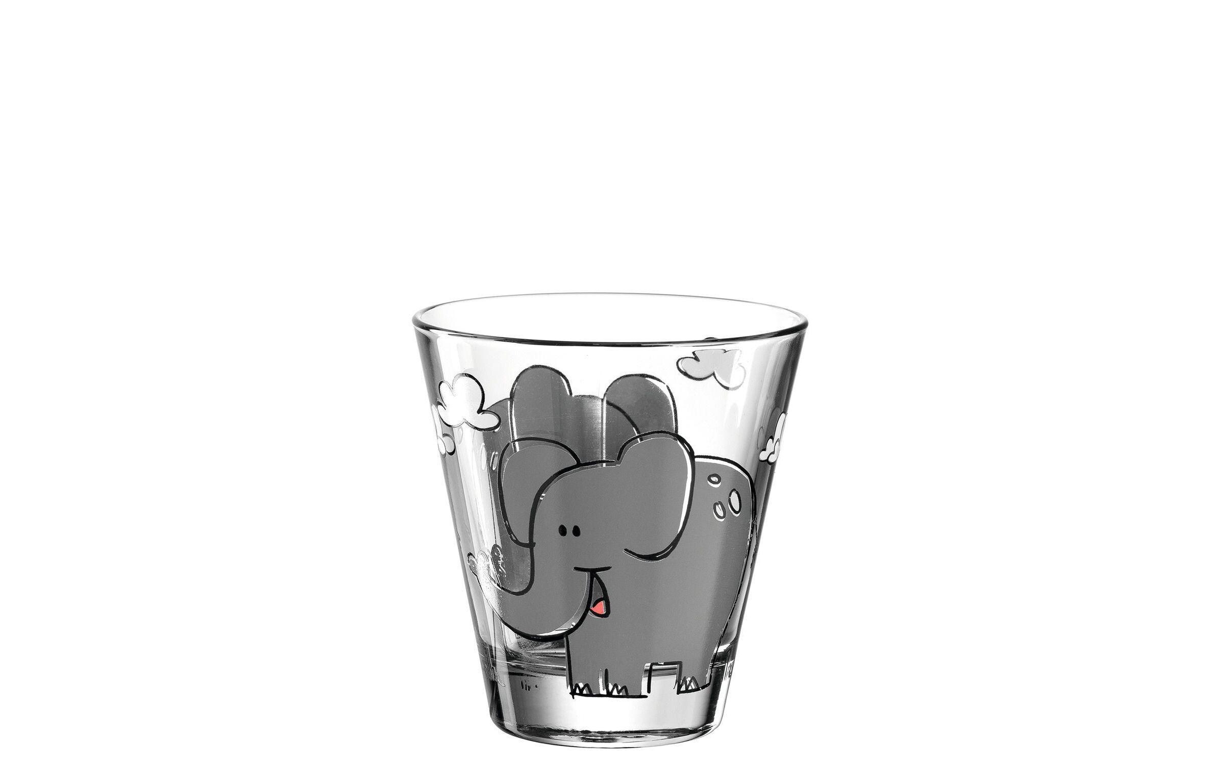 Kindertrinkglas Bambini Elefant, 215 ml, 6 StückTrinkgläser Set für Kinder